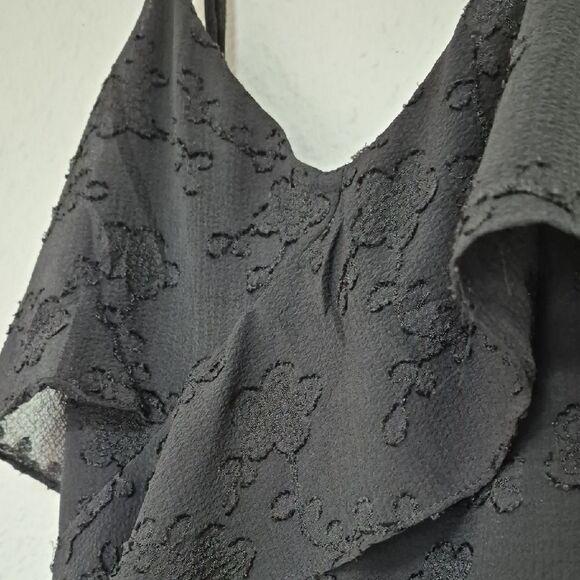 Wild Fable Black Asymmetrical Spaghetti Strap Sundress - Picture 3 of 11